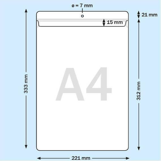 Next Πλαστικές Ζελατίνες για Έγγραφα A4 5τμχ