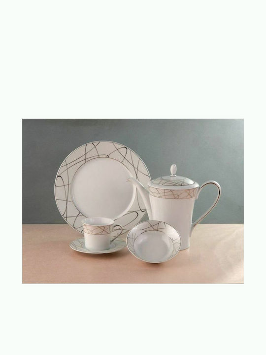 Cryspo Trio Planet Cup Tea Porcelain White 250ml