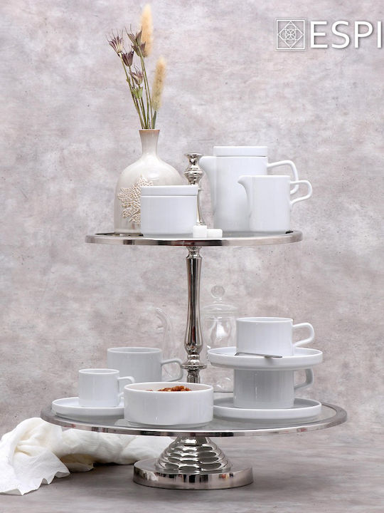 Espiel Good Mood Σετ Φλιτζάνια Espresso από Πορσελάνη Λευκά 90ml 6τμχ