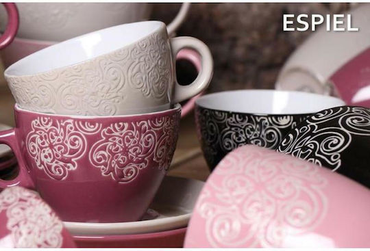 Espiel Vienna Jumbo Чаша Cappuccino от Порцелан Розов 330мл