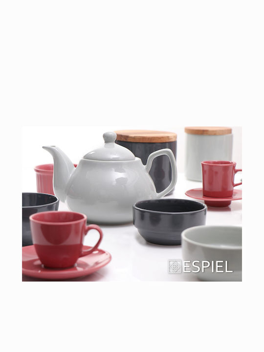Espiel Essentials Σετ Φλιτζάνια Espresso από Πορσελάνη Pomegranate 100ml 6τμχ