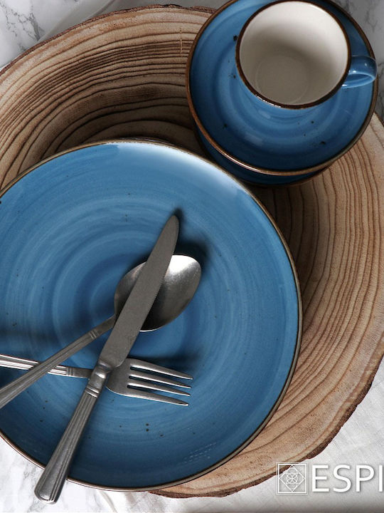 Espiel Terra Cup Cappuccino Porcelain Blue 220ml