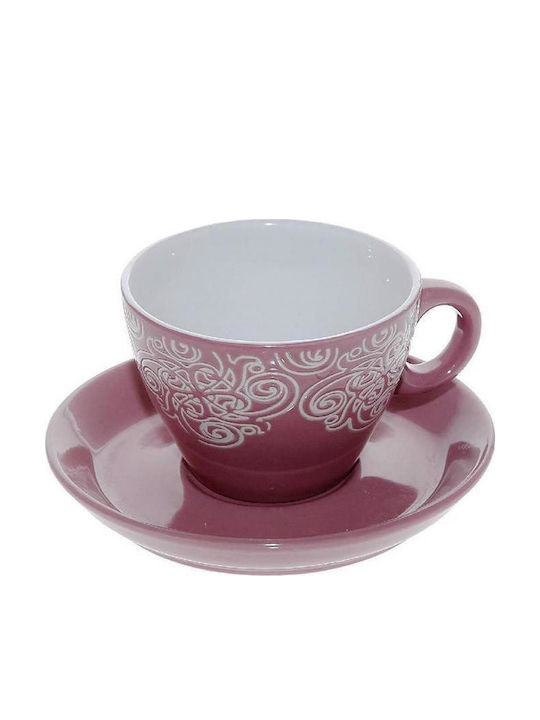 Espiel Vienna Jumbo Cup Cappuccino Porcelain Pink 330ml
