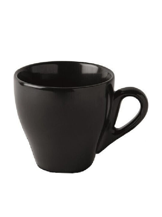 GTSA Σετ Φλιτζάνια Espresso από Πορσελάνη Μαύρα 70ml 6τμχ