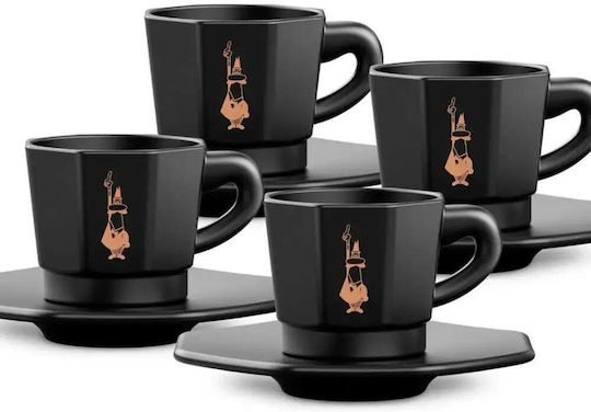 Bialetti Moka Σετ Φλιτζάνια Καφέ 4τμχ