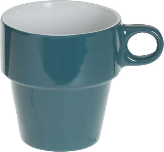 Secret de Gourmet Tasse Kaffee aus Porzellan Blau 260ml