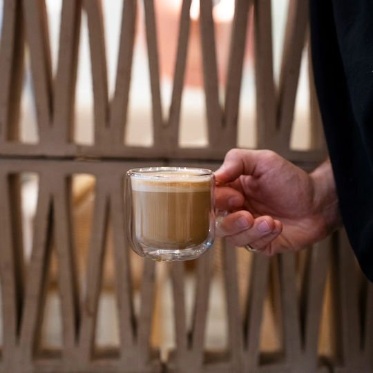 Luigi Bormioli Σετ Φλιτζάνια Cappuccino Γυάλινα Διάφανα 2τμχ