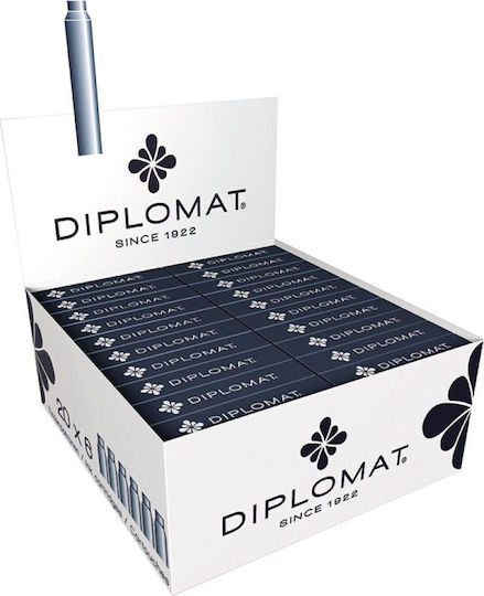Diplomat 5 Ersatz- und Füllfederhaltertinten für Füllfederhalter Schwarz