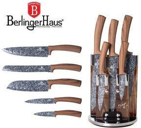Berlinger Haus Forest Σετ Μαχαίρια με Βάση από Ανοξείδωτο Ατσάλι 20cm 5τμχ