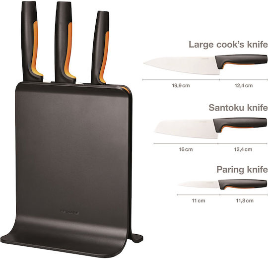 Fiskars Functional Form Комплект с основа Ножове от Неръждаема стомана 3 броя