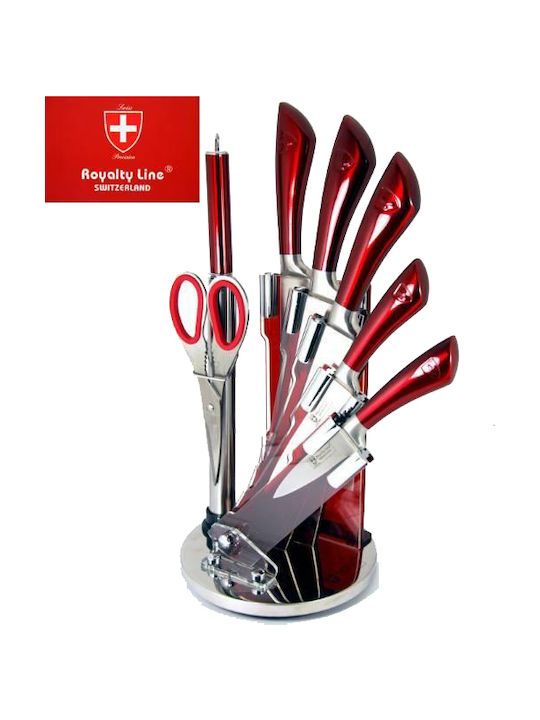 Royalty Line Knife Set with Block from Stainless Steel 5pcs