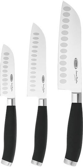 Horwood James Martin Messer Santoku aus Rostfreiem Stahl 15cm 3 Stück