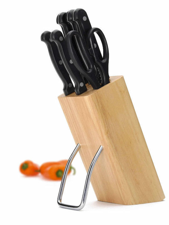 Kitchen Craft Messerset mit Block aus rostfreiem Stahl