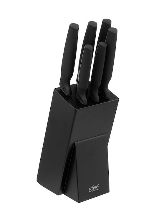 5Five Knife Set with Block from Stainless Steel 20cm 6pcs