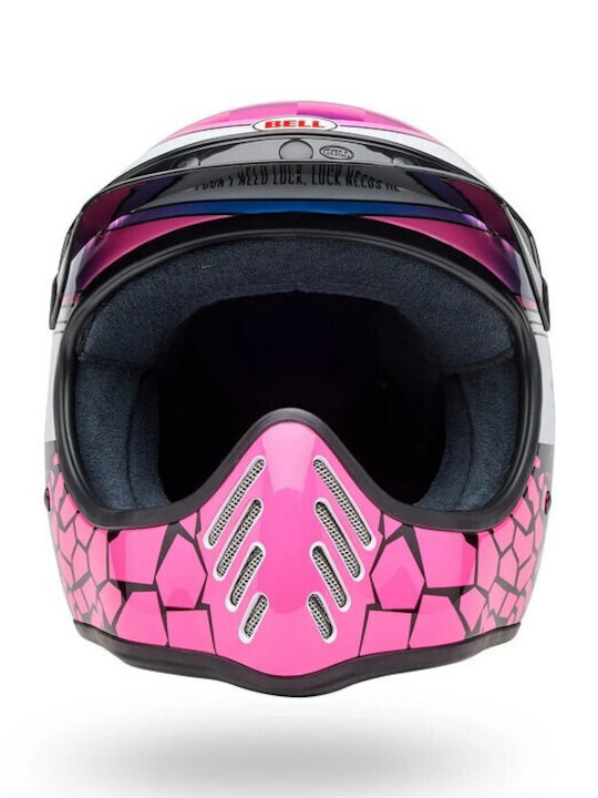 Bell Moto-3 Deathspray Pink/Purple Motorradhelm Motocross ECE 22.06 1250gr