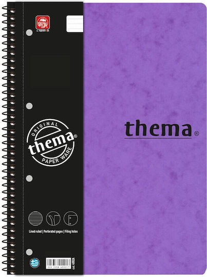 Typotrust Spiral Notebook Ruled B5 150 Sheets 5 Subjects Thema 1pcs (Μiscellaneous colours)