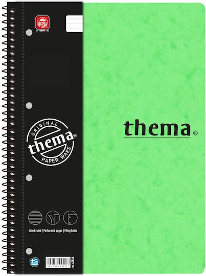 Typotrust Spiral Notebook Ruled B5 150 Sheets 5 Subjects Thema 1pcs (Μiscellaneous colours)