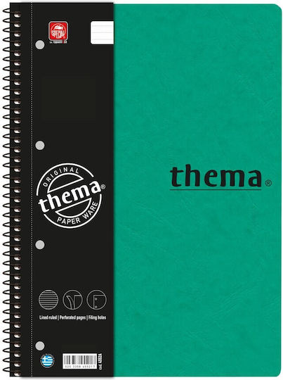Typotrust Spiral Notebook Ruled B5 150 Sheets 5 Subjects Thema 1pcs (Μiscellaneous colours)