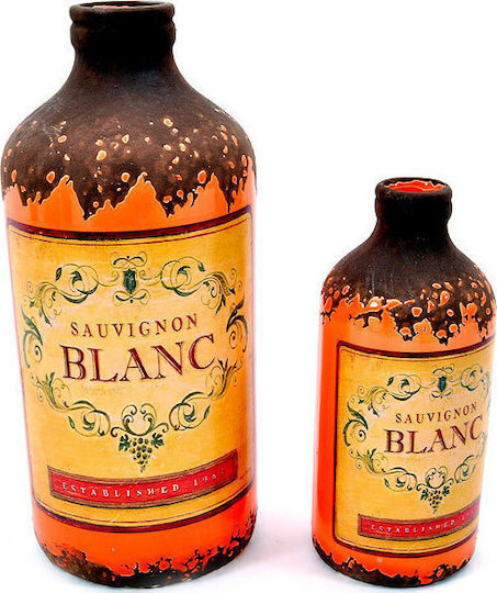 Fylliana Set Vasen Porzellan Flasche Stempel Orange 66x37xYcm 3 Stück