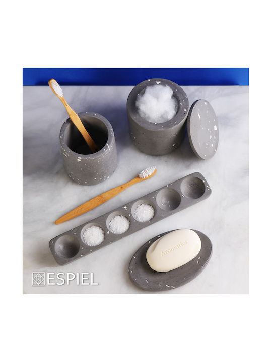 Espiel Decorative Vase Gray 13x13x9cm