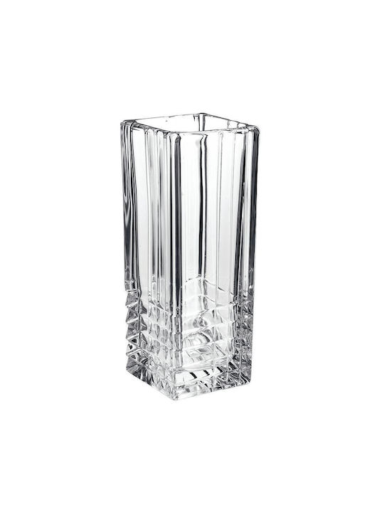 Bormioli Rocco Decorative Vase 2000 Quadro 23 Transparent 9x9x22.6cm