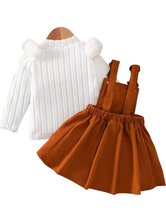 Kinderkleid Langärmelig Braun