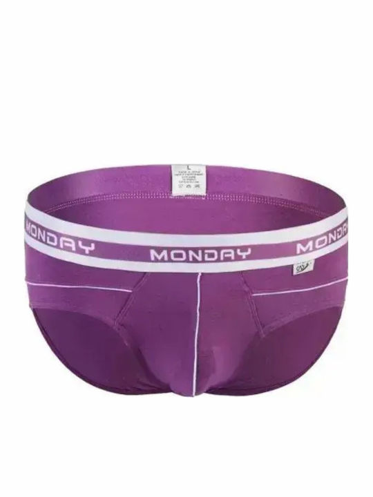 Briefs Ανδρικό Σλιπ Black, Purple