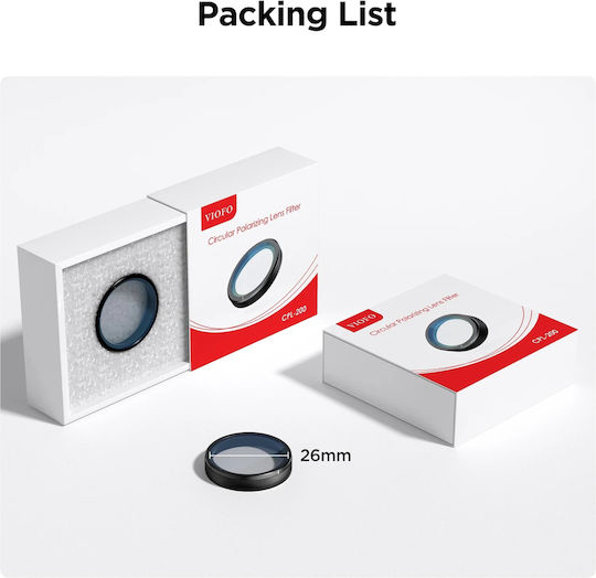 Viofo Filter PL / PRO / Farbig Durchmesser 26mm für Kameraobjektive