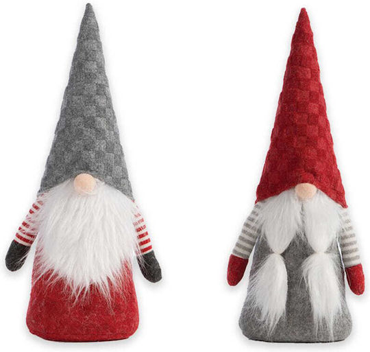 Door Stopper Gnome Red Hat Red Gray Nef Nef Homeware Gray Red 40cm