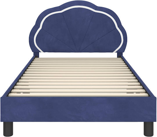 Kinderbett Einzel Blau für Matratze 93,5x208cm