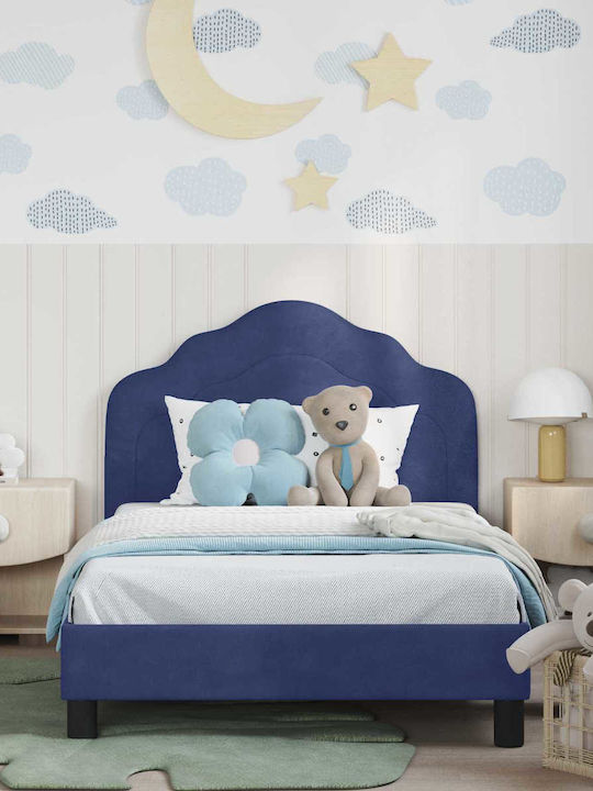 Kinderbett Einzel Blau für Matratze 94x208cm