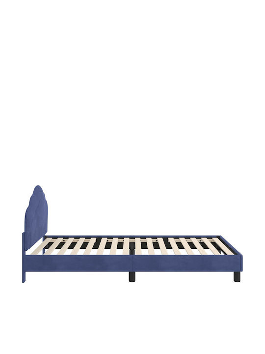 Kinderbett Einzel Blau für Matratze 94x208cm