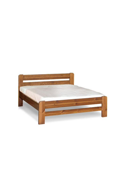 No8 Bed Single Wooden Beige for Mattress 90x190cm