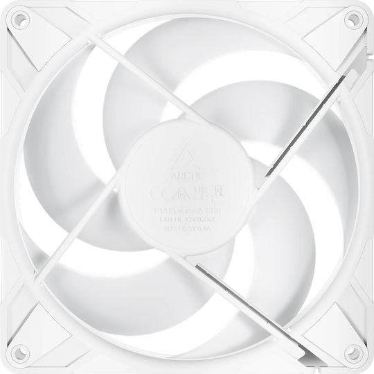 Arctic P14 Pro Reverse Blade Case Fan 140mm (2500rpm / 110cfm) with ARGB Lighting and 3-Pin / 4-Pin PWM Connection 3pcs White