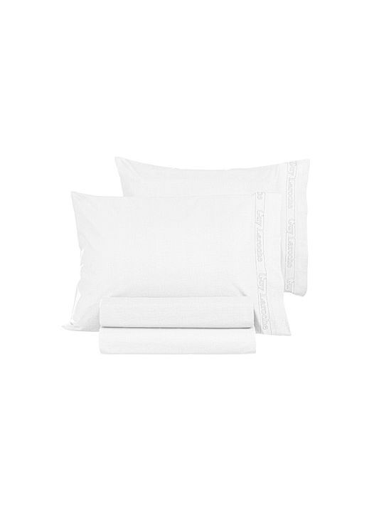 Guy Laroche Bettlaken Super-Doppel 240x270cm. Color Plus White
