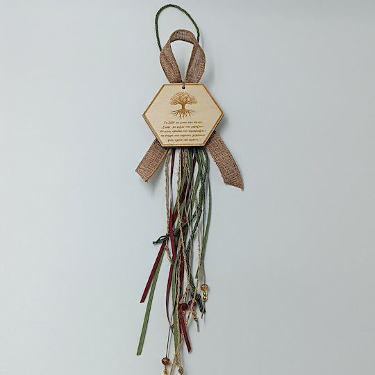 ToXylo Handmade Hanging Lucky Charm Little Tree Green made of Wood 2026 1pcs