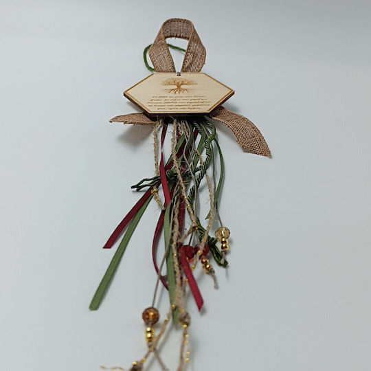 ToXylo Handmade Hanging Lucky Charm Little Tree Green made of Wood 2026 1pcs