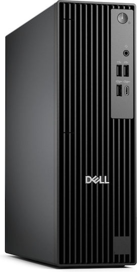 Dell Тънък Настолен Компютър Slim QCS1250 (i3-14100/8GB DDR5/512GB SSD/W11 Pro)