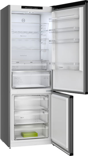 Bosch Ψυγειοκαταψύκτης 440lt Total NoFrost Υ203xΠ70xΒ66.7εκ. Γκρι KGN49OCAF