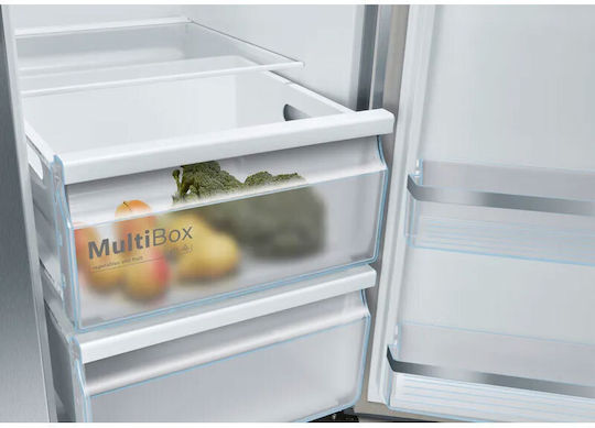 Bosch Ψυγείο Ντουλάπα 562lt Total NoFrost Υ178.7xΠ90.8xΒ70.7εκ. Inox KAD93AIEP