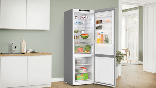Bosch Fridge-Freezer 440lt Total NoFrost H203xW70xD66.7cm Inox KGN492IDF