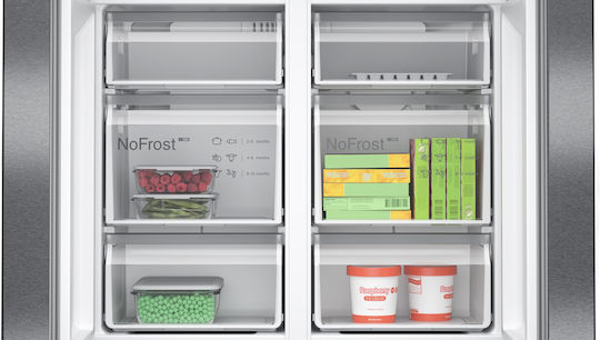 Bosch Side-by-Side Refrigerator 605lt Total NoFrost H183xW91xD73.1cm Black KFN96AXEA