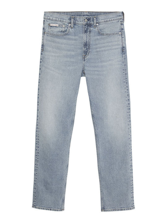 Men's Elastic Jeans Pants with Regular Straight Fit Gray