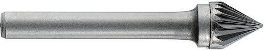 1031741 Carbide Cutter Conical Sharp Tip At 60 Degrees Single Edge Type C Size 6 Shank 6