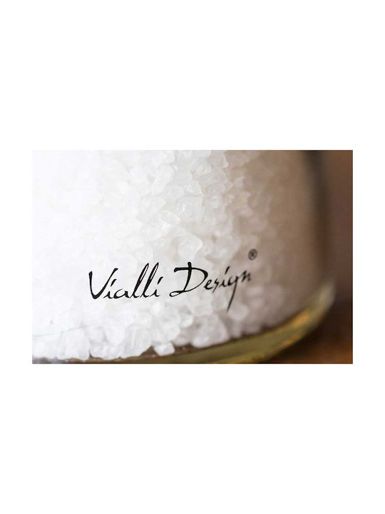 Vialli Design Σετ Χειροκίνητοι Μύλοι Μπαχαρικών από Γυαλί σε Μαύρο Χρώμα 3τμχ