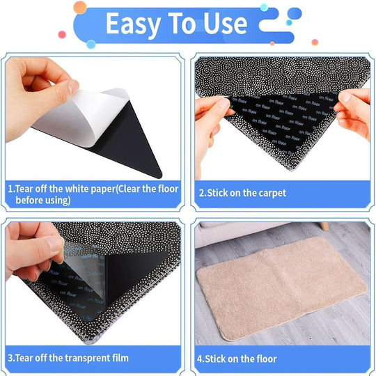 Anti-Rutsch für Teppichböden 15x15cm 1114305 16Stück Anti-Rutsch für Teppichböden 15x15cm 1114305 16Stück