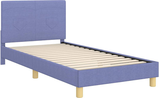 Kinderbett Einzel Blau für Matratze 94x198cm