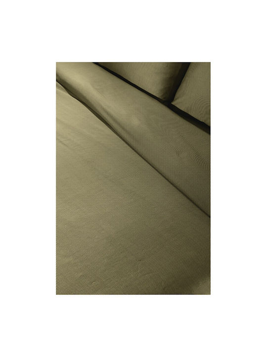 Guy Laroche Cotton Duvet Cover Super King 255x245 Minimal Khaki