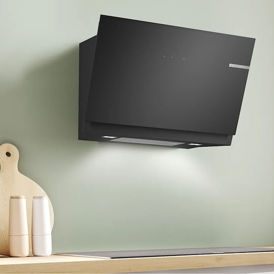 Bosch Απορροφητήρας Καμινάδα 80cm Μαύρος με Wi-Fi