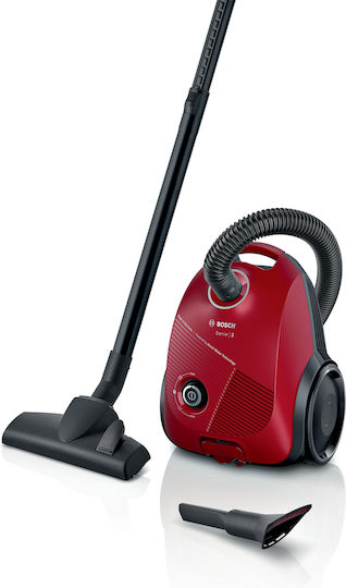 Bosch BGBS2RD1 Vacuum Cleaner 600W Bagged 3.5lt Red